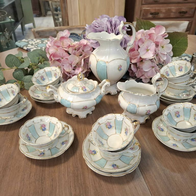 Juego de café porcelana Santa Clara