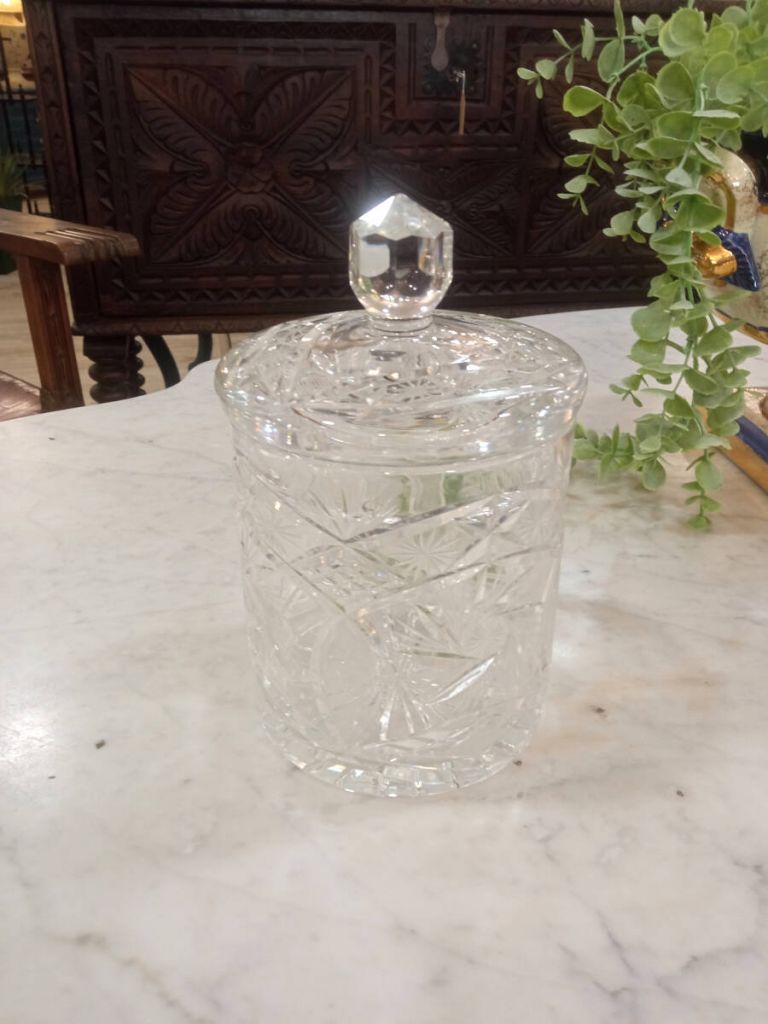 Galletero cristal tallado de bohemia