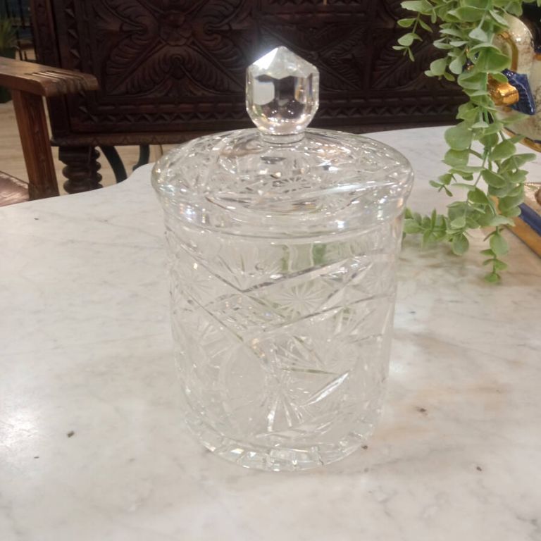 Galletero cristal tallado de bohemia
