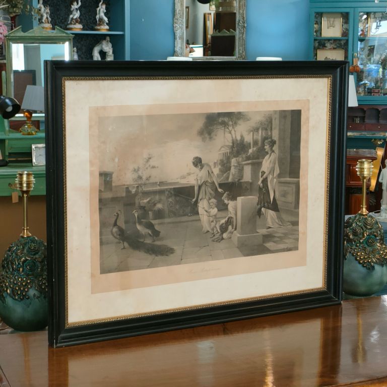 Lámina escena pompeyana