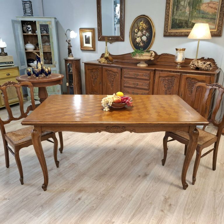 Mesa comedor francesa de roble