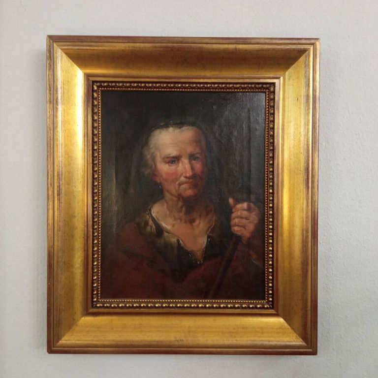 Cuadro &quot;Vieja con Muleta&quot;