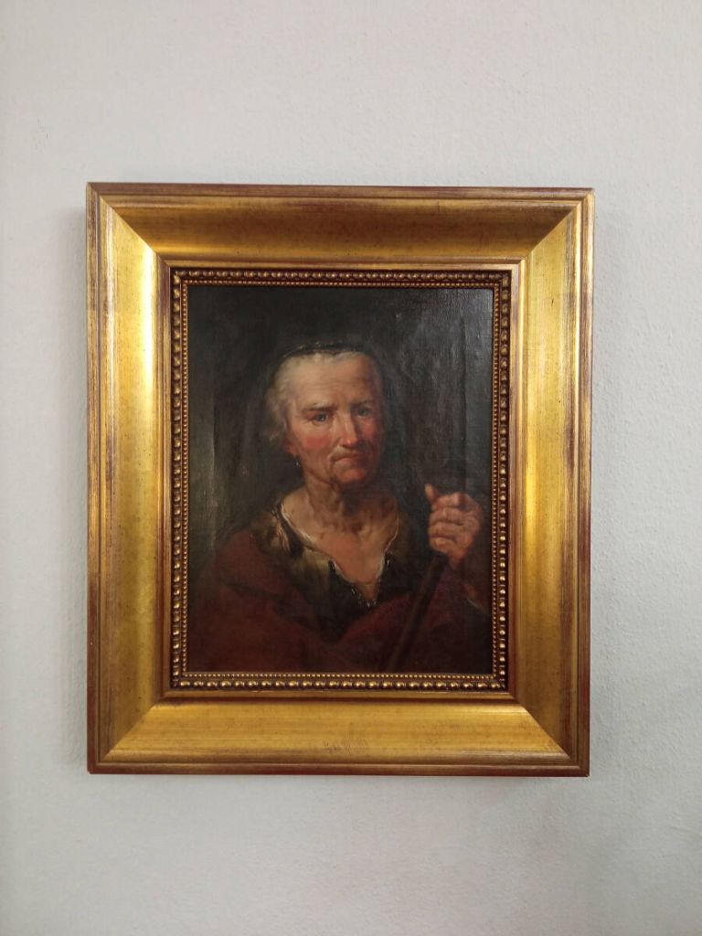 Cuadro "Vieja con Muleta"