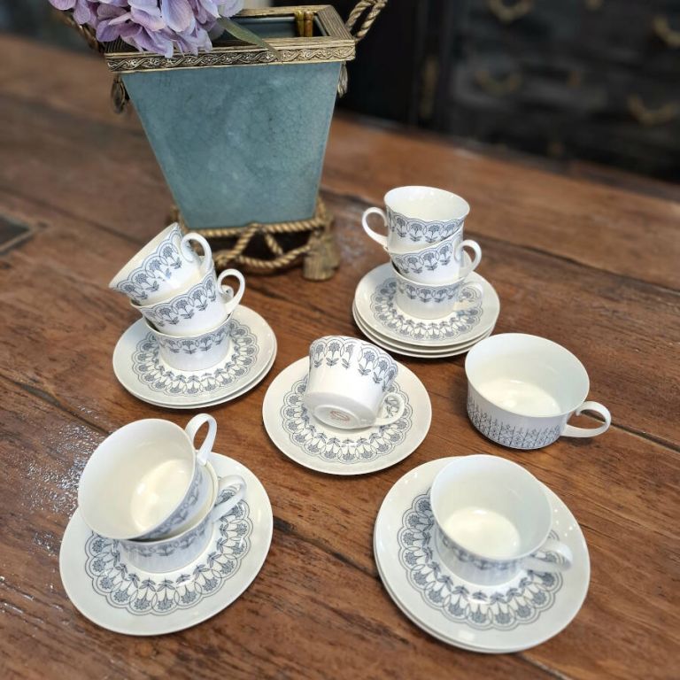 Lote 10 tazas de café porcelana Bidasoa