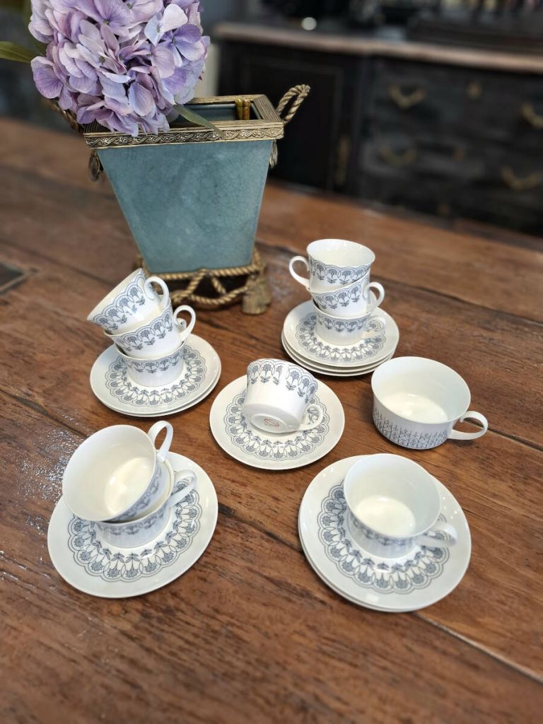 Lote 10 tazas de café porcelana Bidasoa